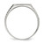 Sterling Silver 10 x 12 mm Open Back Signet Ring - View 2