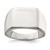 Sterling Silver 12 x 14 mm Closed Back Signet Ring