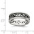 Sterling Silver X&O Design Ring, 8 mm - View 3