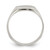 Sterling Silver Signet Ring, 2 mm - QR2472 - View 2