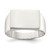 Sterling Silver 11 x 15 mm Closed Back Signet Ring