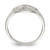 Sterling Silver Peace Sign Ring, 3 mm - View 2