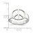 Sterling Silver Peace Sign Ring, 3 mm - View 3