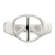Sterling Silver Peace Sign Ring, 3 mm - View 5