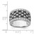 Sterling Silver Rhodium-Plated Black & White Cubic Zirconia Checkerboard Ring, 13 mm - View 3