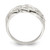 Sterling Silver Polished Woven Celtic Pattern Top Ring, 2 mm - View 2