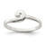 Sterling Silver Polished Swirl Ring, 2 mm