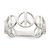 Sterling Silver Polished Peace Ring, 2 mm