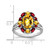 Sterling Silver Rhodium-Plated Citrine & Garnet Ring, 2 mm - QR2899CI - View 3