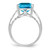 Sterling Silver Rhodium-Plated Blue Topaz Ring, 2 mm - QR2955BT - View 2