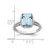Sterling Silver Rhodium-Plated 0.15ct Diamond & Sky Blue Topaz Ring, 2 mm - QR3052LSBT - View 3
