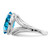 Sterling Silver Rhodium-Plated Blue Topaz Ring, 2 mm - QR3085BT - View 4