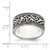 Sterling Silver Antiqued Band Ring, 9 mm - View 3