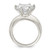 Sterling Silver Solitaire Round Cubic Zirconia Ring, 4 mm - View 2
