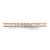 Sterling Shimmer Sterling Silver Rose-Tone Flash Rose Gold-Tone 28 Stone Cubic Zirconia Band Ring, 2 mm - View 5