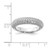 Sterling Silver Pavé Rhodium-Plated 113 Stone Cubic Zirconia Ring, 5.25 mm - View 5