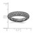 Ruthenium-Plated Sterling Silver Pavé Ruthenium-Plated 113 Stone Cubic Zirconia Ring, 5.25 mm - View 5