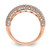 Sterling Silver Pavé Rose Gold-Tone 113 Stone Cubic Zirconia Ring, 5.25 mm - View 2