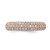 Sterling Silver Pavé Rose Gold-Tone 113 Stone Cubic Zirconia Ring, 5.25 mm - View 4