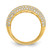Affordable Expressions Sterling Silver Pavé Gold-Tone Cubic Zirconia Ring, 5.25 mm - View 2