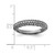 Ruthenium-Plated Sterling Silver Pavé Ruthenium-Plated 61 Stone Cubic Zirconia Ring, 4 mm - View 5