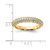 Sterling Silver Pavé Gold-Tone 61 Stone Cubic Zirconia Ring, 4 mm - View 5