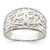 Sterling Silver Swirl Design Ring, 11 mm