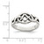 Sterling Silver Antiqued Ring, 2 mm - View 3