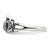 Sterling Silver Antiqued Turtle Ring, 2 mm - View 4