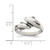 Sterling Silver Dolphin Ring, 2 mm - View 3