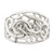 Sterling Silver Rhodium-Plated Swirl Ring, 5 mm - View 5