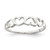 Sterling Silver Heart Ring, 2 mm - QR390