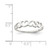 Sterling Silver Heart Ring, 2 mm - QR390 - View 3