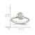 Sterling Silver 8 mm Rose Ring - View 3