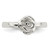 Sterling Silver 8 mm Rose Ring - View 5
