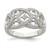 Sterling Silver Micro Pav? with Intricate Designs Ring, 3 mm
