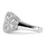 Sterling Silver Micro Pav? with Intricate Designs Ring, 3 mm - View 4