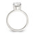 Sterling Silver Polished Cubic Zirconia Ring, 2 mm, 2 mm Wide - QR4237 - View 2