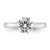 Sterling Silver Polished Cubic Zirconia Ring, 2 mm, 2 mm Wide - QR4238 - View 5