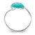Sterling Silver Oval Amazonite Ring, 1 mm - View 2