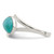 Sterling Silver Oval Amazonite Ring, 1 mm - View 3