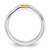 Sterling Silver Yellow Oval Cubic Zirconia Half Bezel Ring, 3.9 mm - View 2