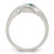 Sterling Silver Blue Glass Ring, 2 mm - View 2