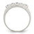 Sterling Silver Light Blue & White Cubic Zirconia Ring, 3 mm - View 2