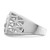 Sterling Silver Rhodium-Plated Cubic Zirconia Fleur De Lis Ring, 4 mm - View 4