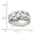 Sterling Silver Men'S Nugget Ring, 3.75 mm - View 3
