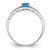 Sterling Silver Rhodium-Plated Sky Blue Topaz Ring, 2 mm - QR4503BT - View 2