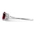 Sterling Silver Rhodium-Plated 0.01ct Diamond and Garnet Oval Ring, 2 mm - View 4