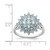 Sterling Silver Rhodium-Plated Aquamarine Ring, 2 mm, 2 mm Wide, Polished - QR4529AQ - View 3