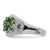 Sterling Silver Rhodium-Plated Chrome Diopside Ring, 3 mm - View 4